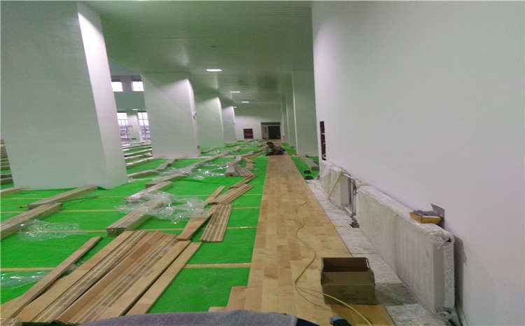 柞木舞臺(tái)實(shí)木地板單層龍骨結(jié)構(gòu)