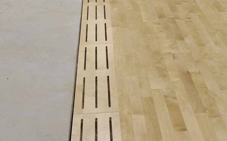 俄勒岡松運(yùn)動(dòng)籃球地板雙層龍骨結(jié)構(gòu)