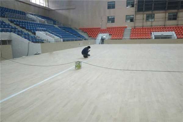 貴州務(wù)川**體育館木地板案例