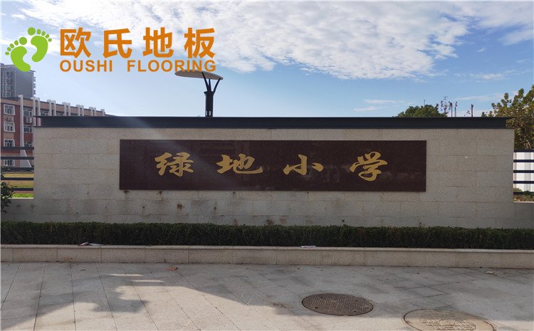 上海豐莊綠地小學(xué)舞臺木地板案例