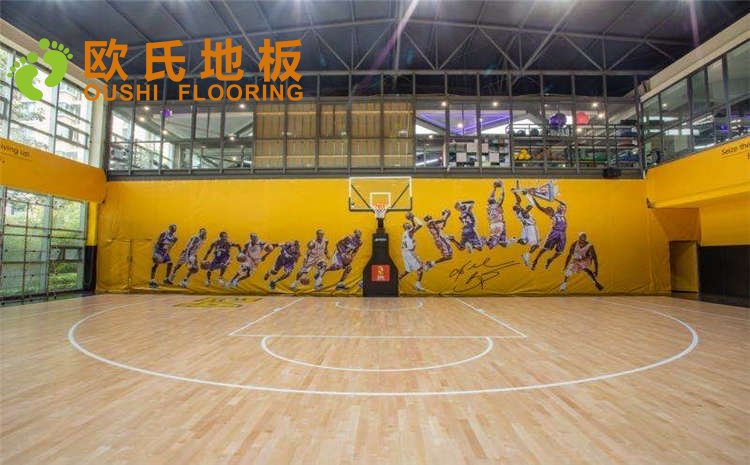 江蘇揚(yáng)州海蘭德瓊花籃球館木地板圖片