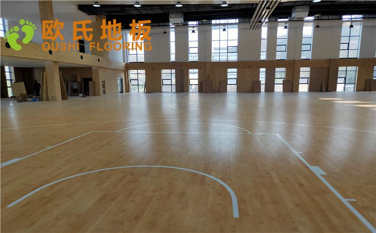 陜西榆林神木張冢峁煤礦公司體育館木地板項(xiàng)目——?dú)W氏實(shí)木運(yùn)動(dòng)地板