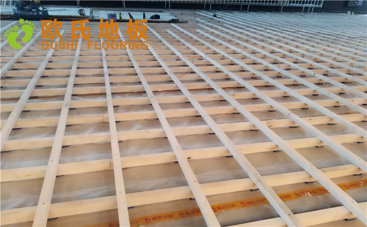 河北廊坊益田同文學(xué)校舞臺木地板項目